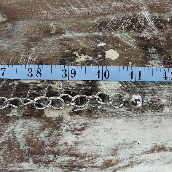 Chico\'s Retired Pewter/Antique Silver Tone Medallion Belt 41\
